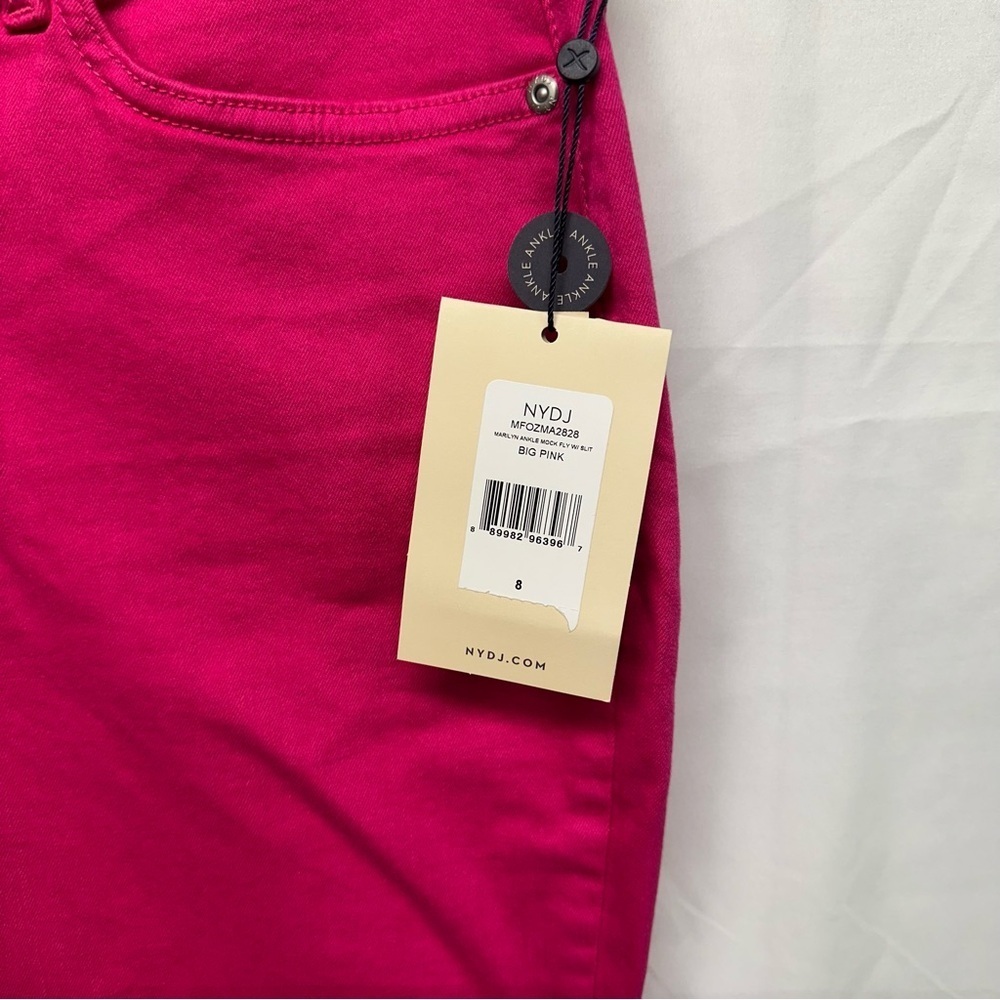 Not Your Daughter’s Jeans Marilyn Straight Ankle Big Pink Size 8 NWT - Picture 2 of 9